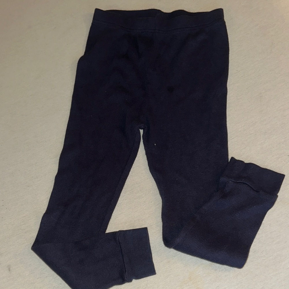 Kids Size 7/8 Artic Pole Thermal Navy Blue Leggings.